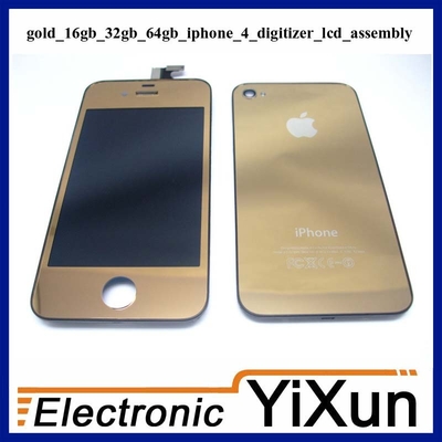 Gute Qualität LCD mit Digitizer Assembly Replacement Kits Gold IPhone 4 Ersatzteile Ventes