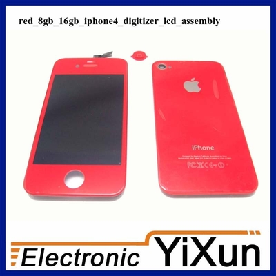 Gute Qualität Digital- wandlerversammlungs-Wiedereinbau-Installationssätze roter LCD IPhone 4 Soem-Teile Ventes