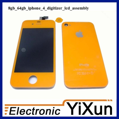 Gute Qualität IPhone 4 Soem-Teile LCD mit den Digital- wandlerversammlungs-Wiedereinbau-Installationssätzen orange Ventes