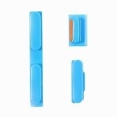 Gute Qualität iPhone 5C An-/Aus-Schalter-+ Volumen-Schlüssel + Stumm-Schalter - Blau Ventes