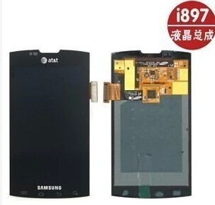 Gute Qualität Handy Samsungs I897 LCD sortiert Handyanalog-digital wandler Schwarzes Lcd-Schirm aus Ventes