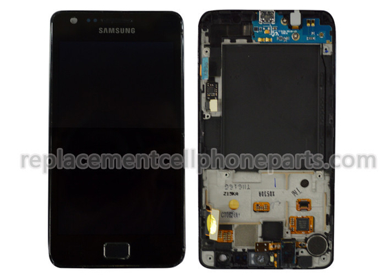 Gute Qualität Schwarze Samsungs-Galaxie s2 i9100 LCD mit Touch Screen Analog-Digital wandler Ersatzteilen Ventes